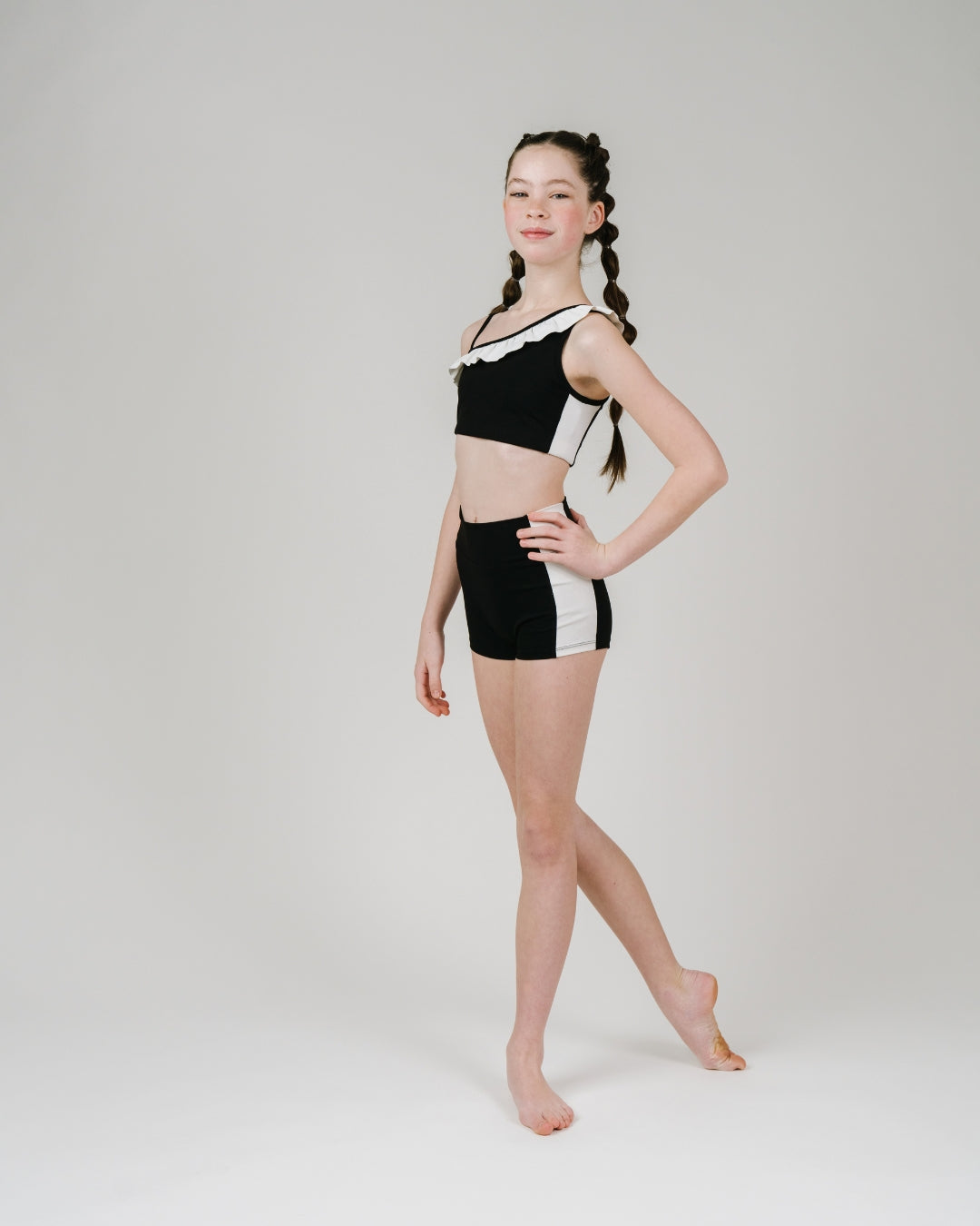 Black + White Stand Out Shorts 1.0