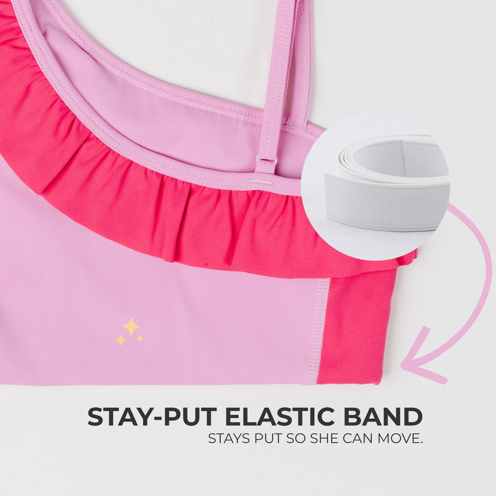 Bubblegum Pink Stand Out Ruffle Crop