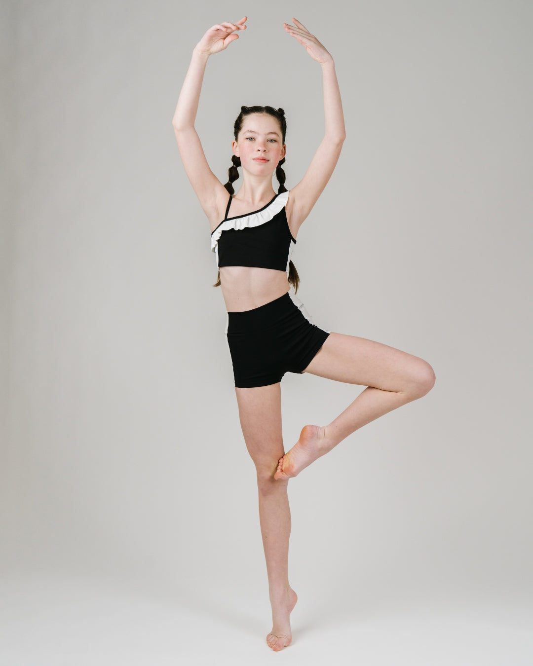 Black + White Stand Out Shorts 1.0