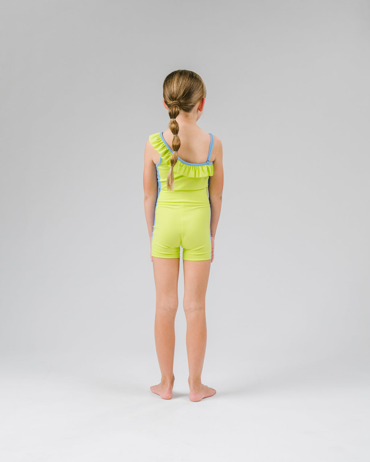 Lime Twist Stand Out Ruffle Crop
