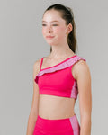 Pink Pulse Stand Out Ruffle Crop