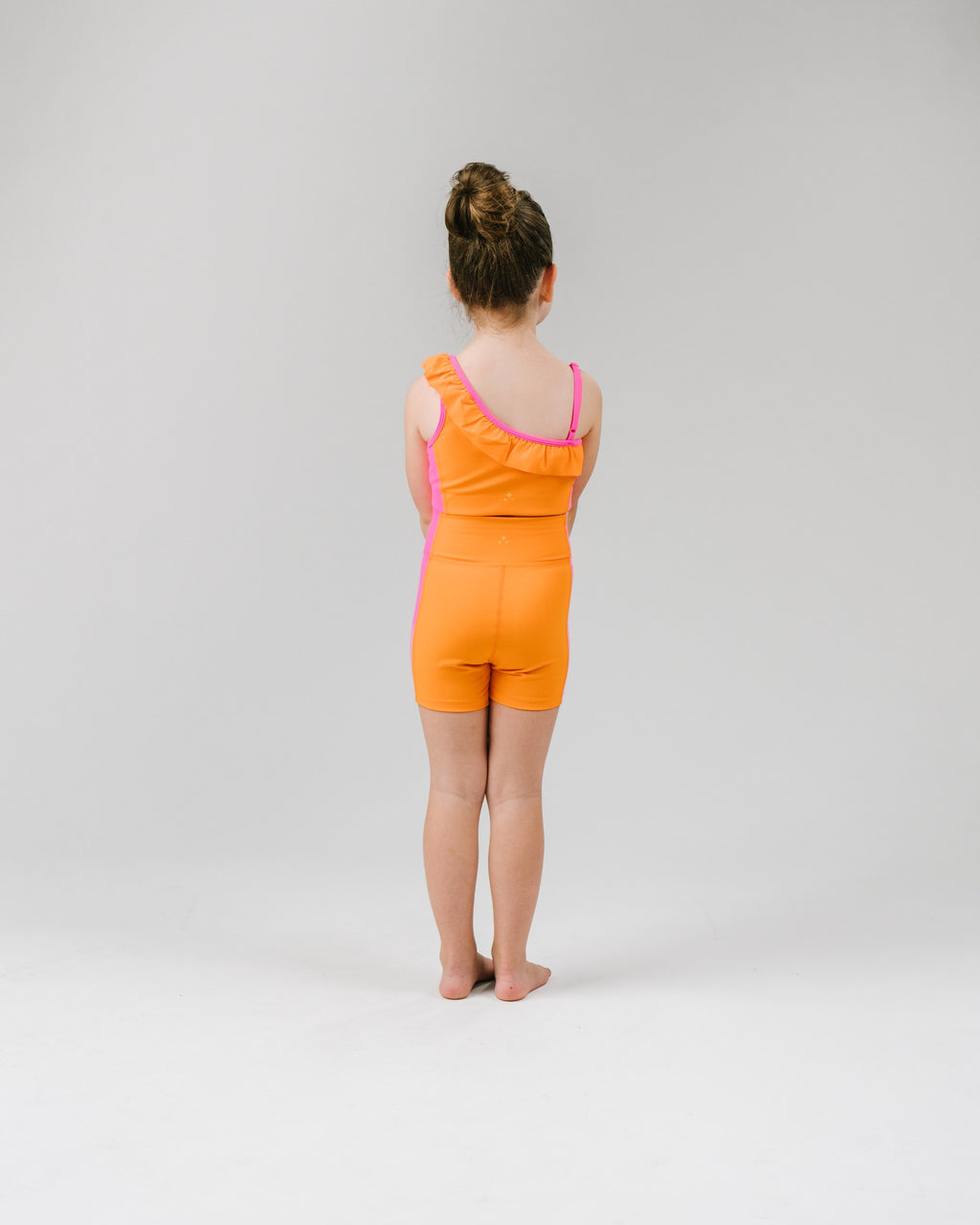 Clementine Pop Stand Out Ruffle Crop