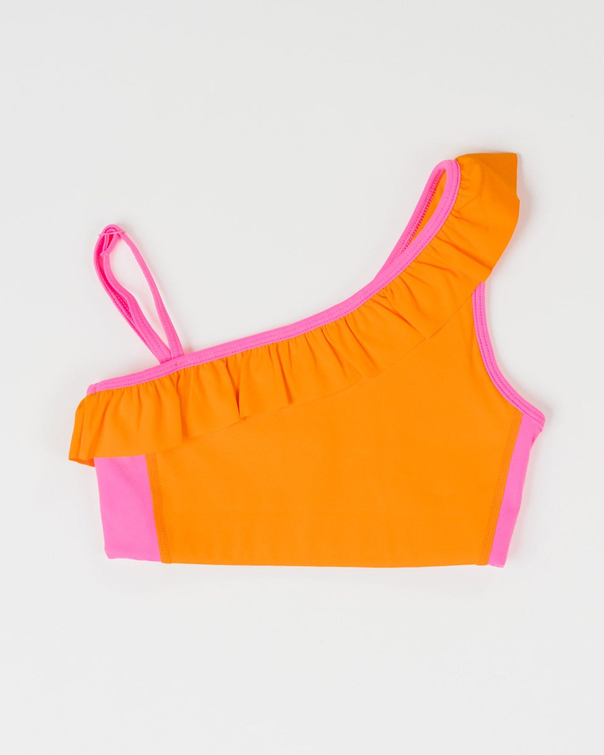 Clementine Pop Stand Out Ruffle Crop