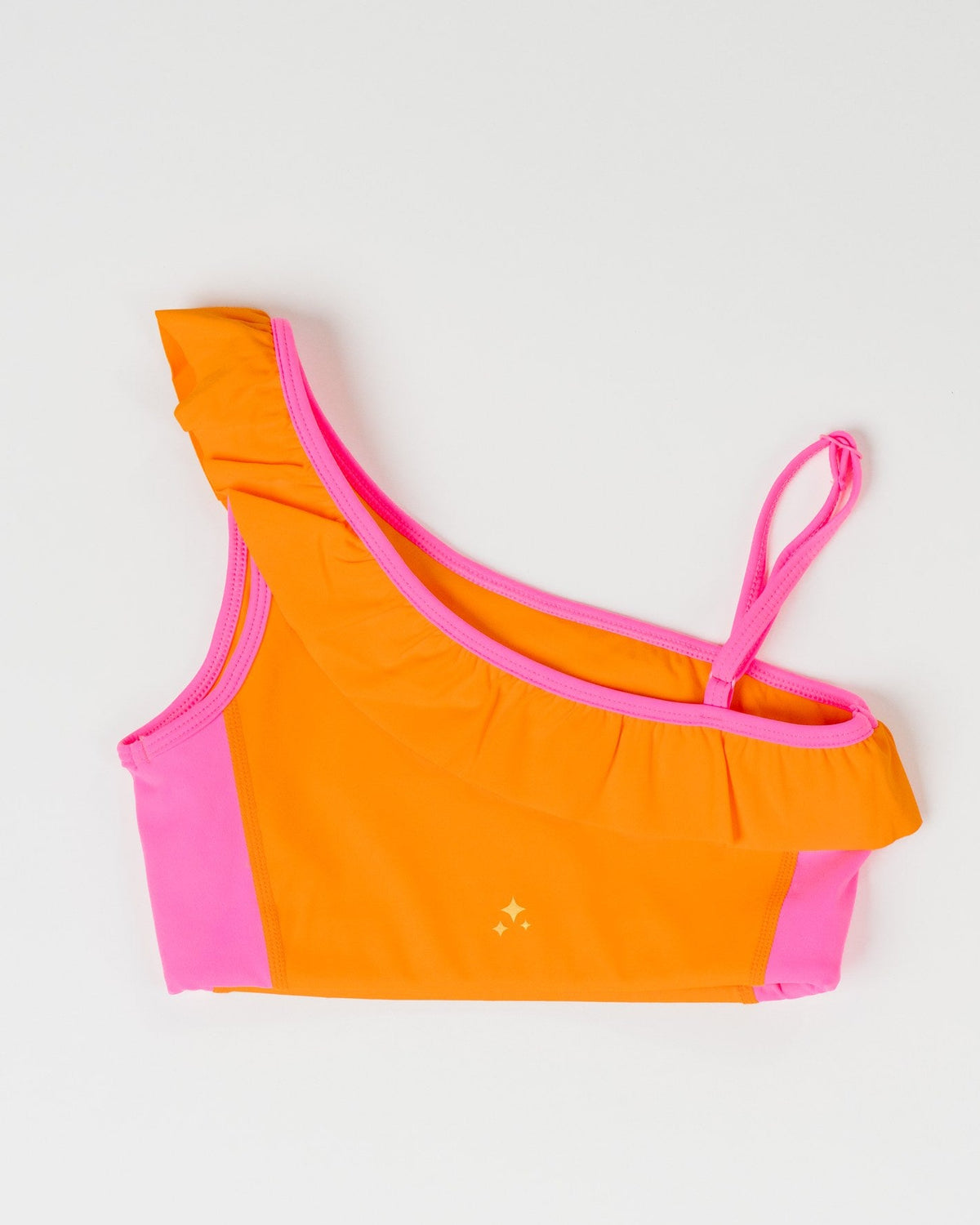 Clementine Pop Stand Out Ruffle Crop