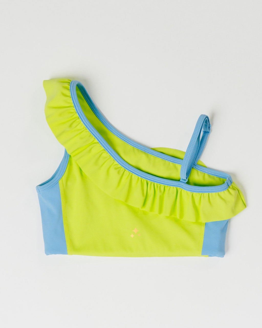 Lime Twist Stand Out Ruffle Crop