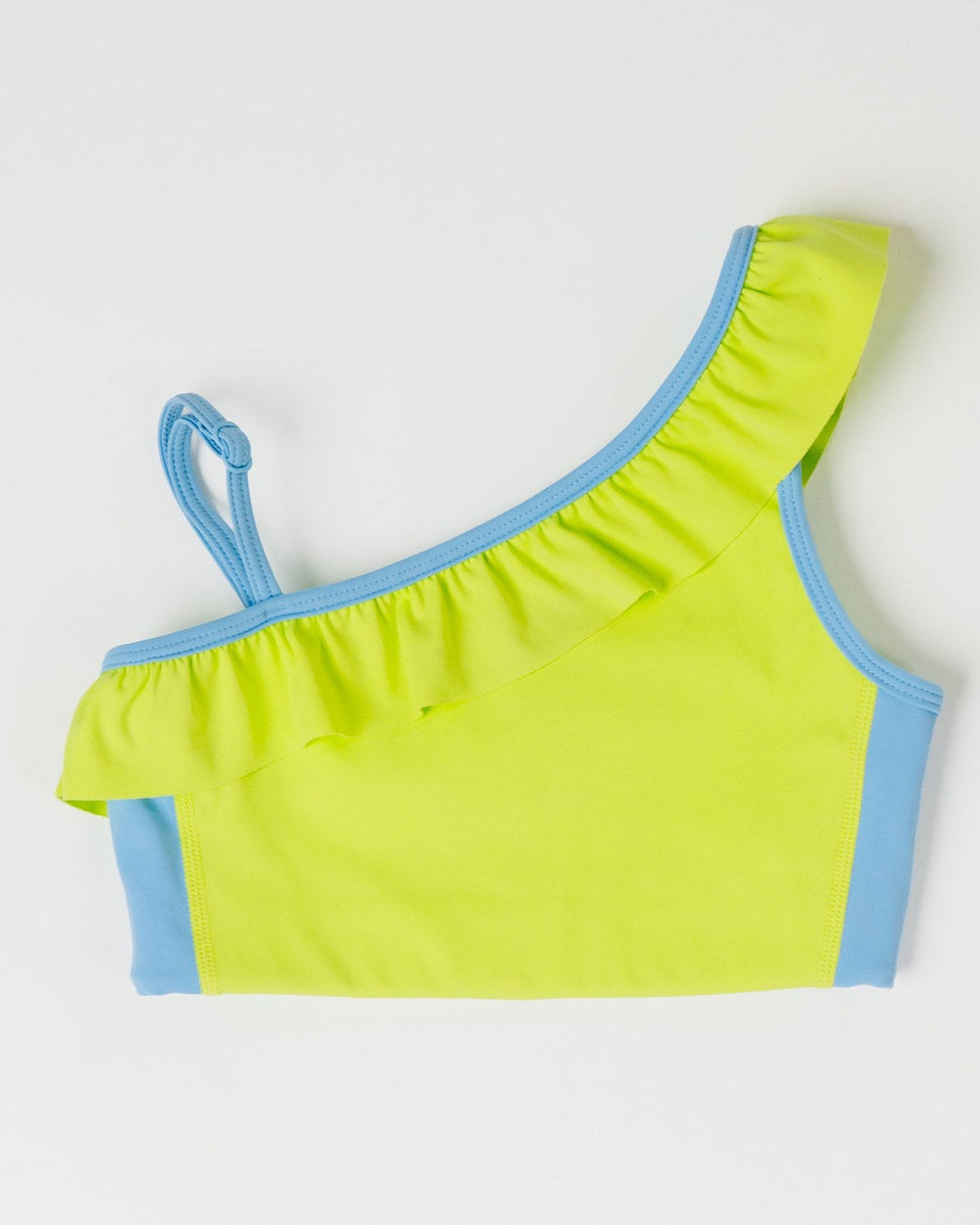 Lime Twist Stand Out Ruffle Crop